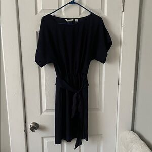 New York & Company Navy Midi Dress